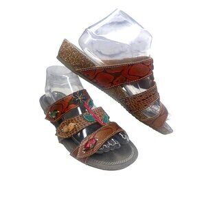 L'artiste Spring Step Leather Aghna BRM Size 41 / 10US  Ladies Art deco
